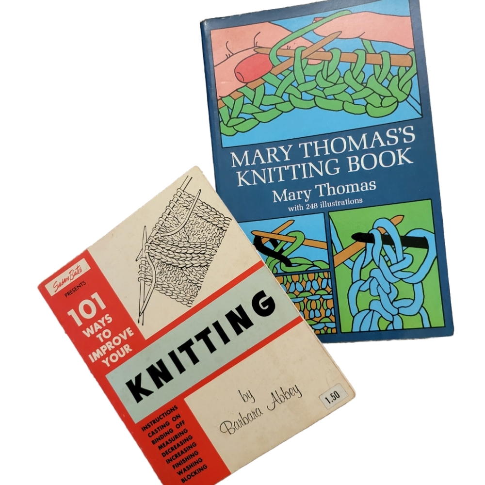 Vintage Knitting Instructional Books~Set of 2